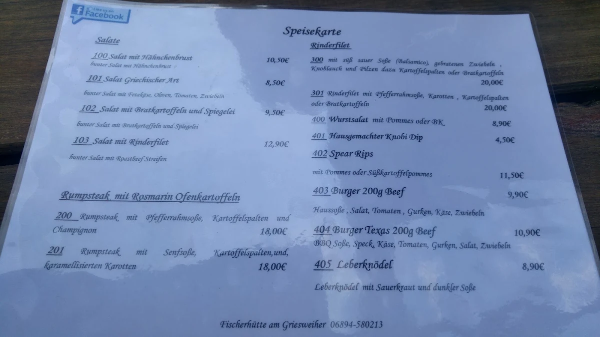 Speisekarte photo 5