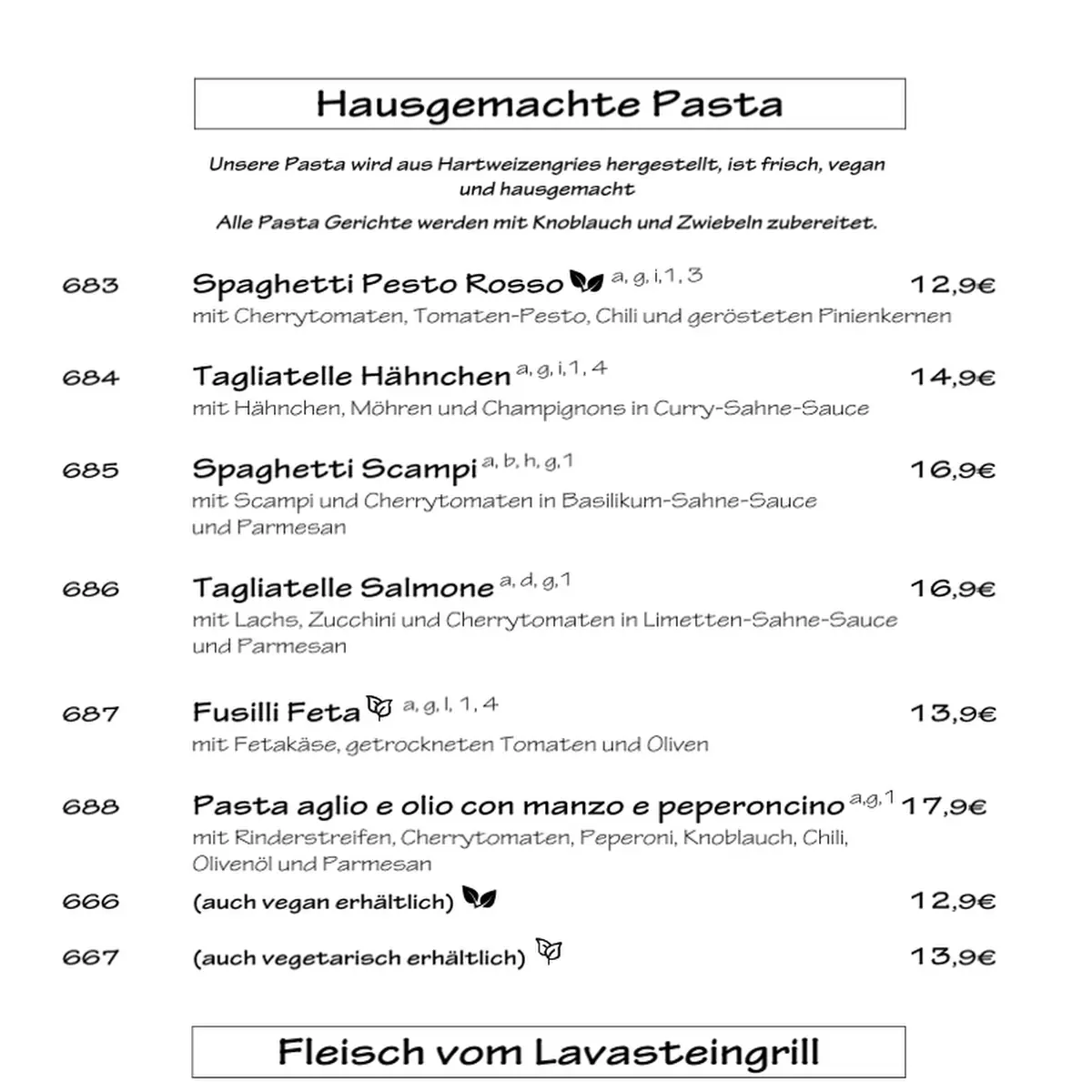Speisekarte photo 4