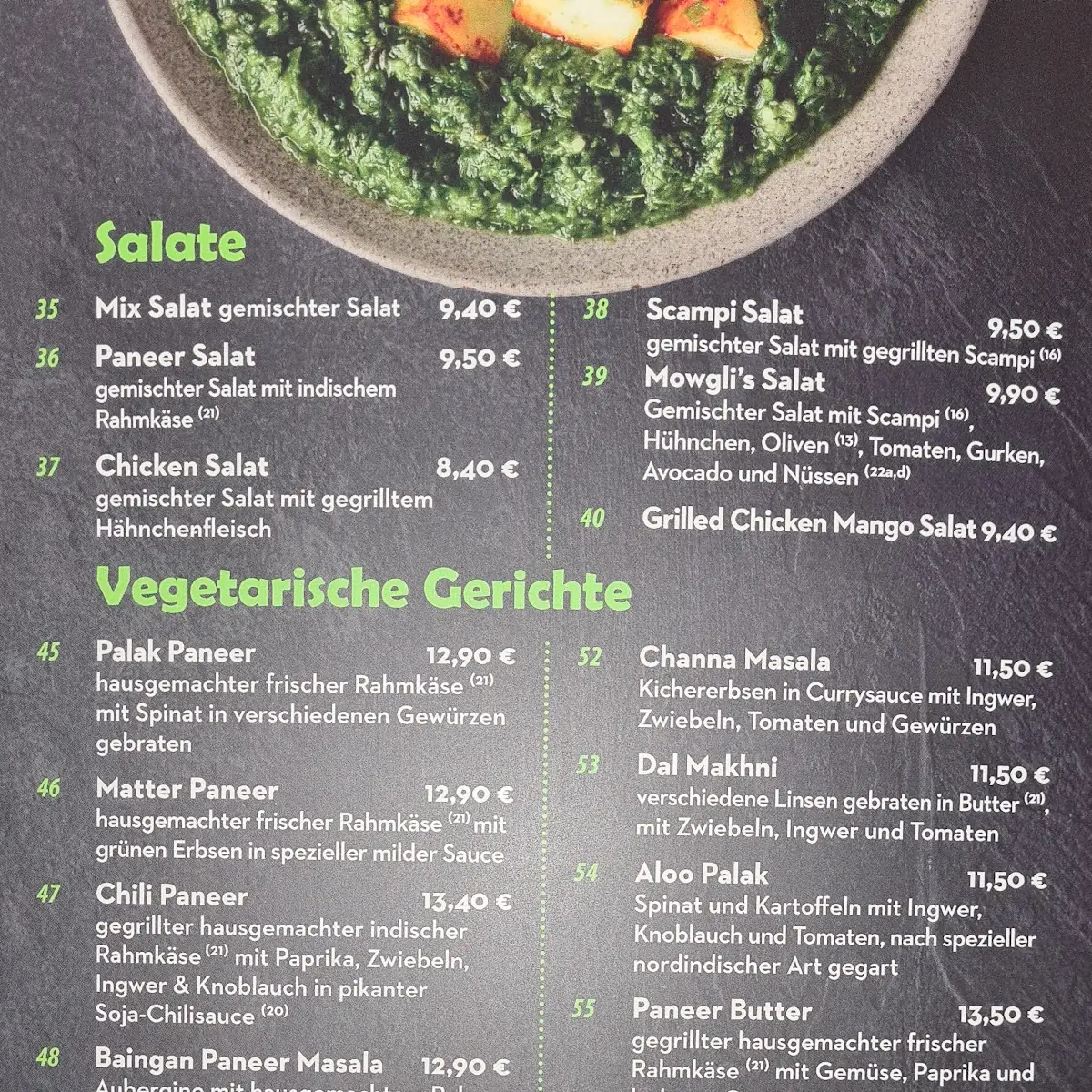 Speisekarte photo 3