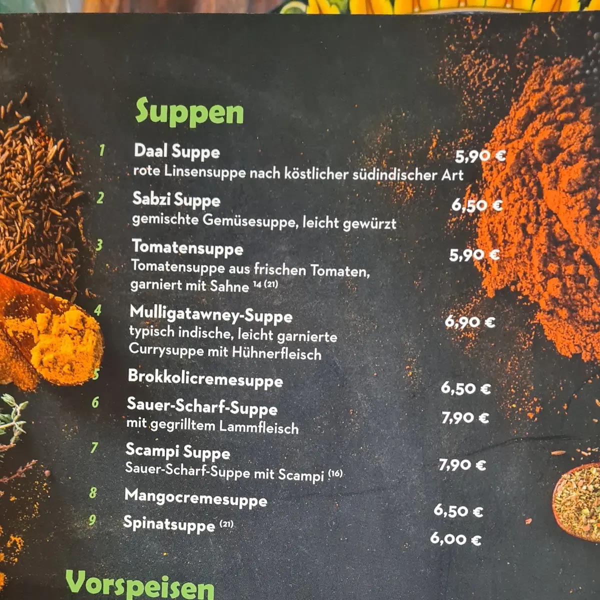 Speisekarte photo 4