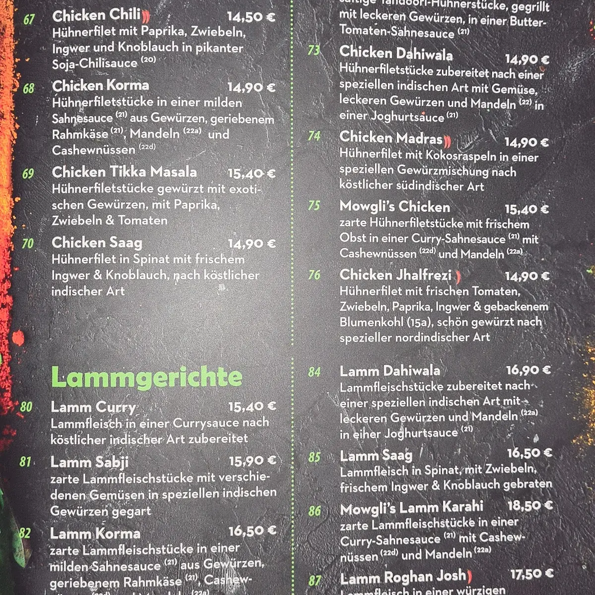 Speisekarte photo 6