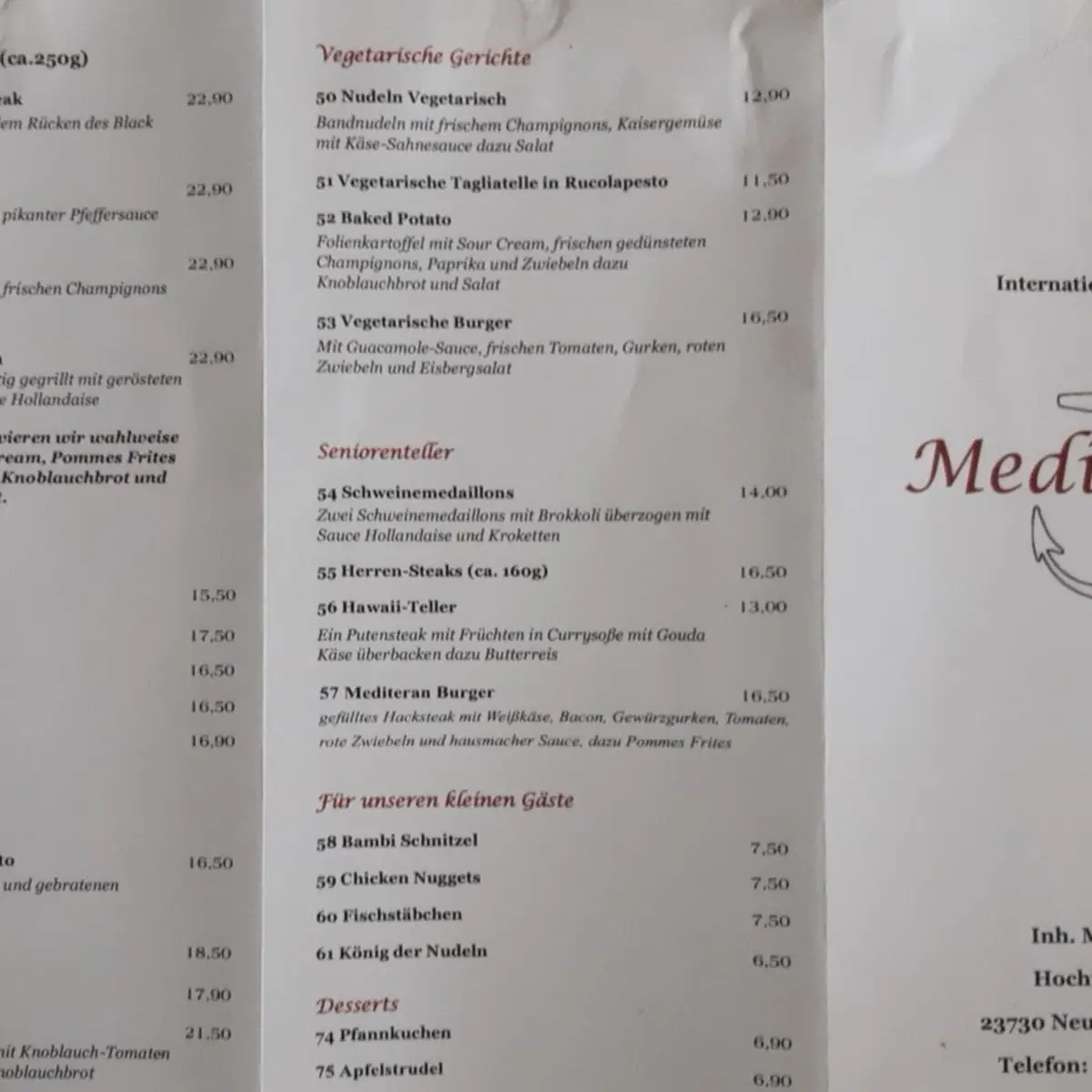 Speisekarte photo 4
