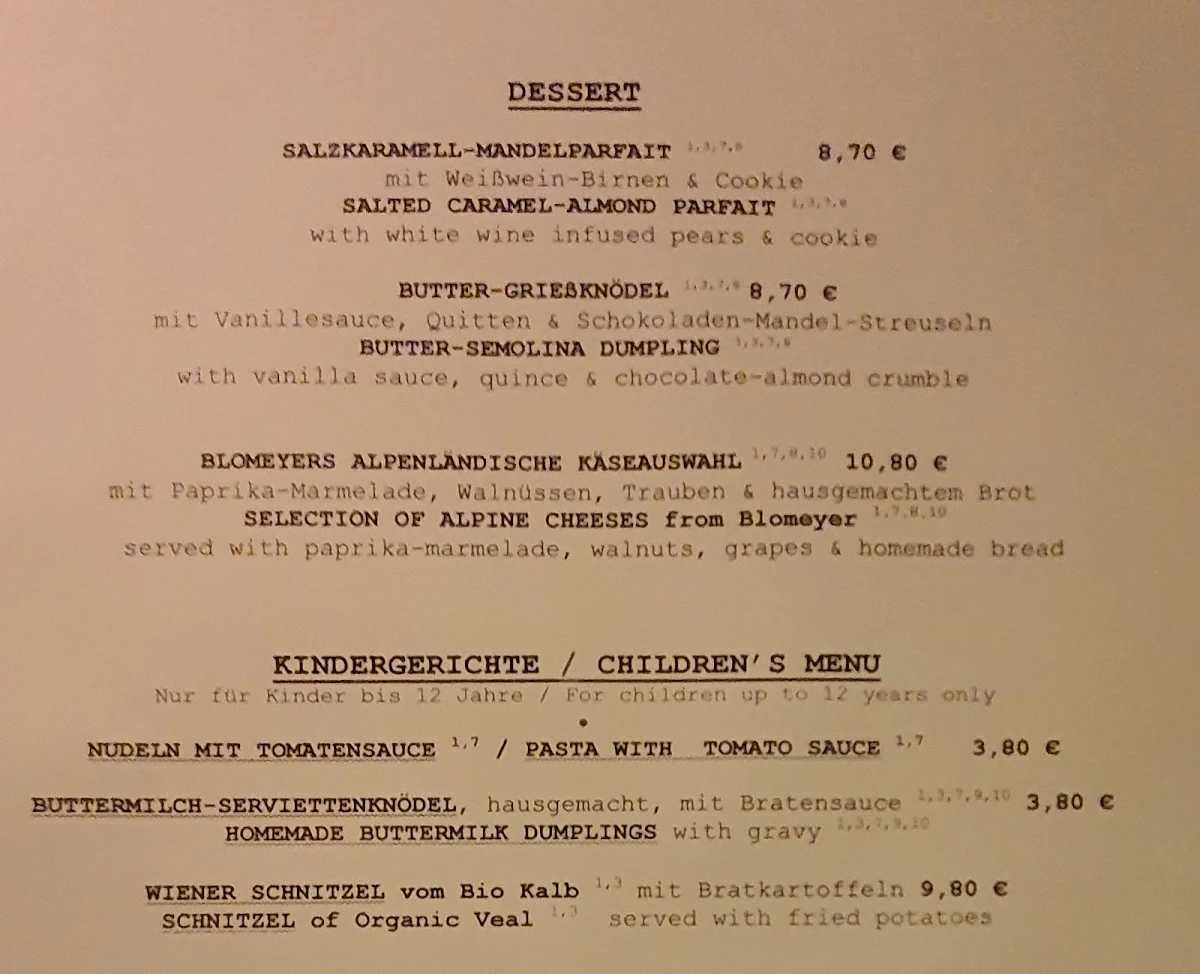 Speisekarte photo 6
