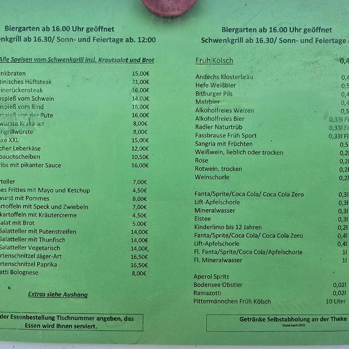 Speisekarte photo 1