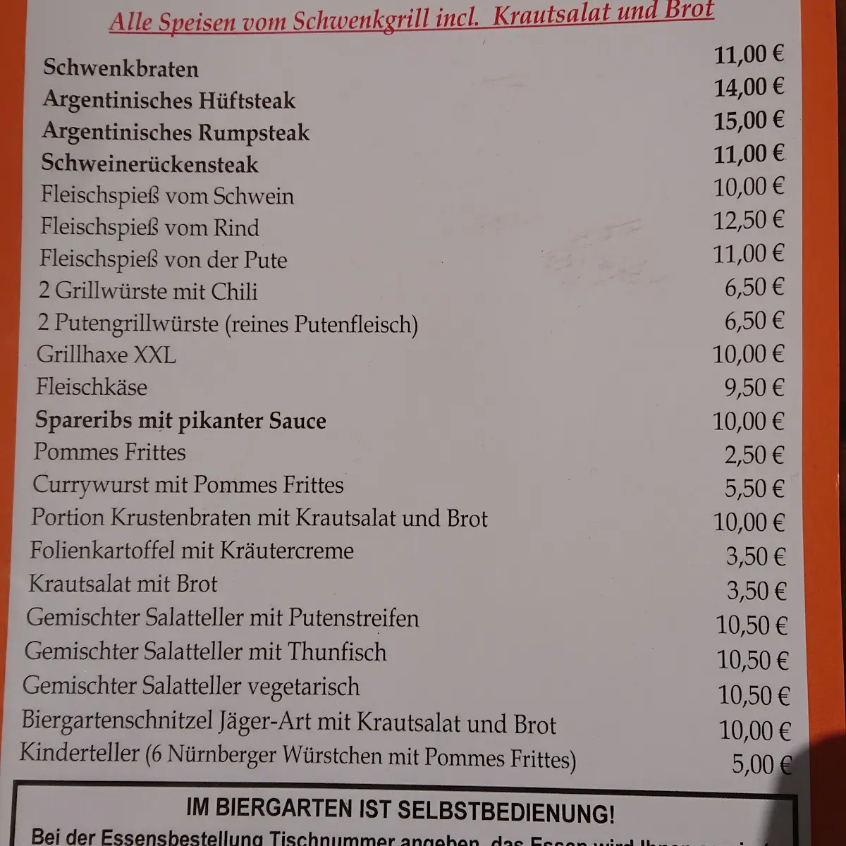 Speisekarte photo 9