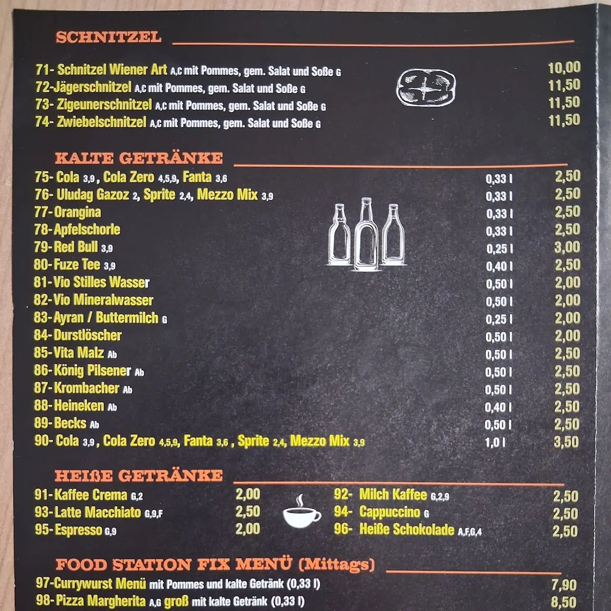 Speisekarte photo 2