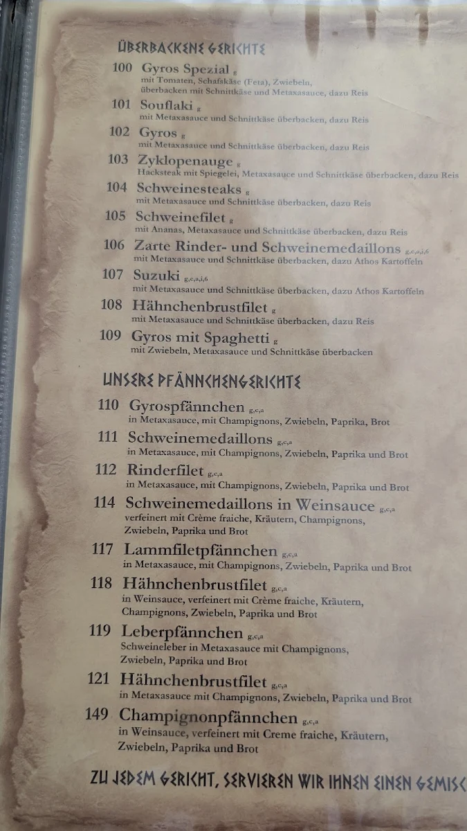 Speisekarte photo 2