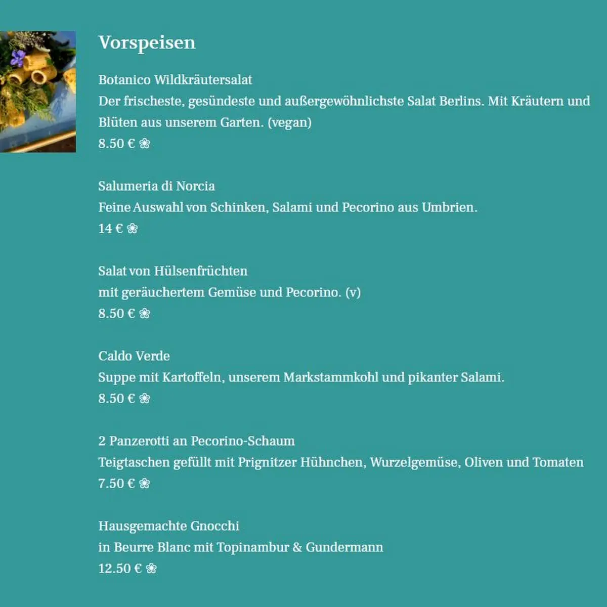 Speisekarte photo 3