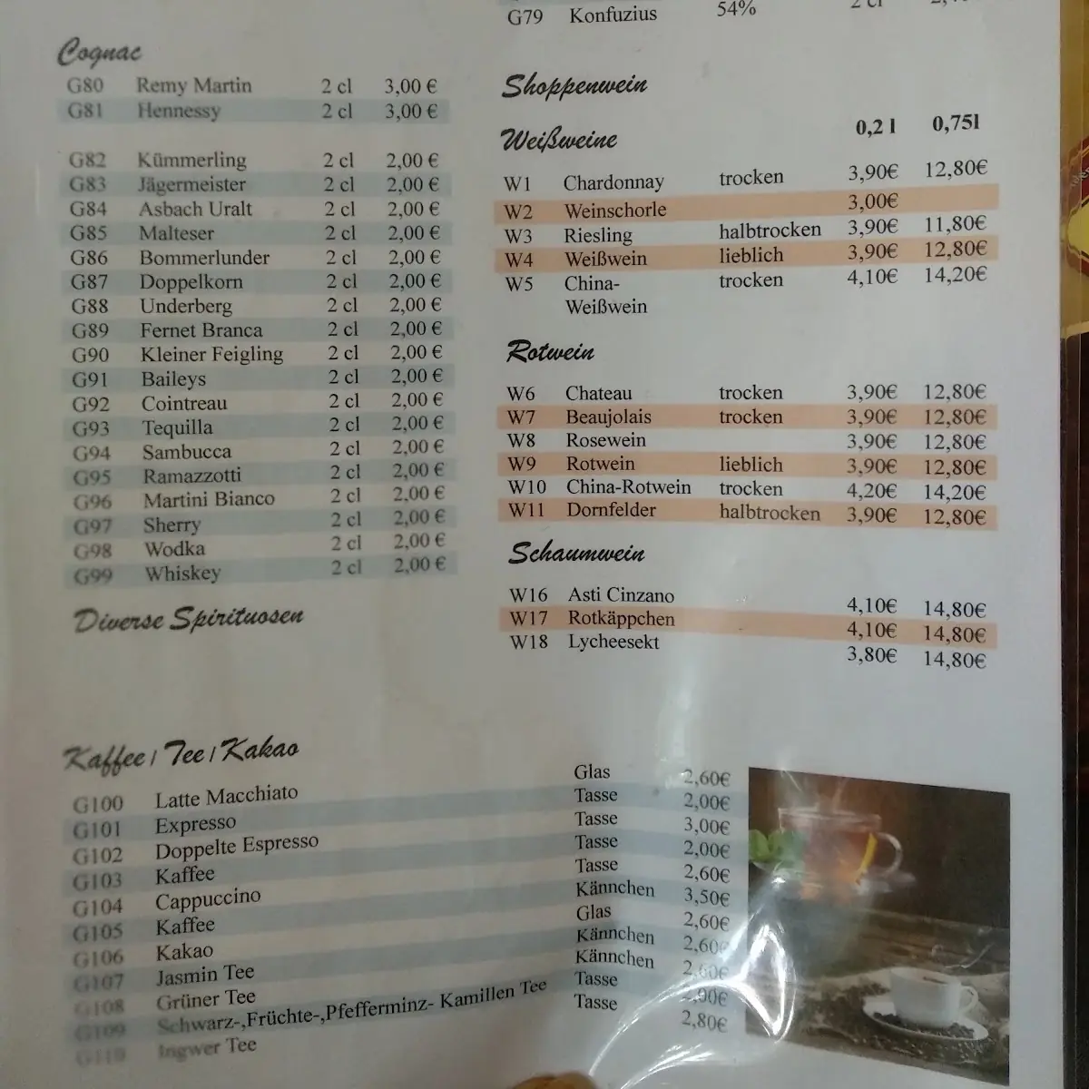 Speisekarte photo 6