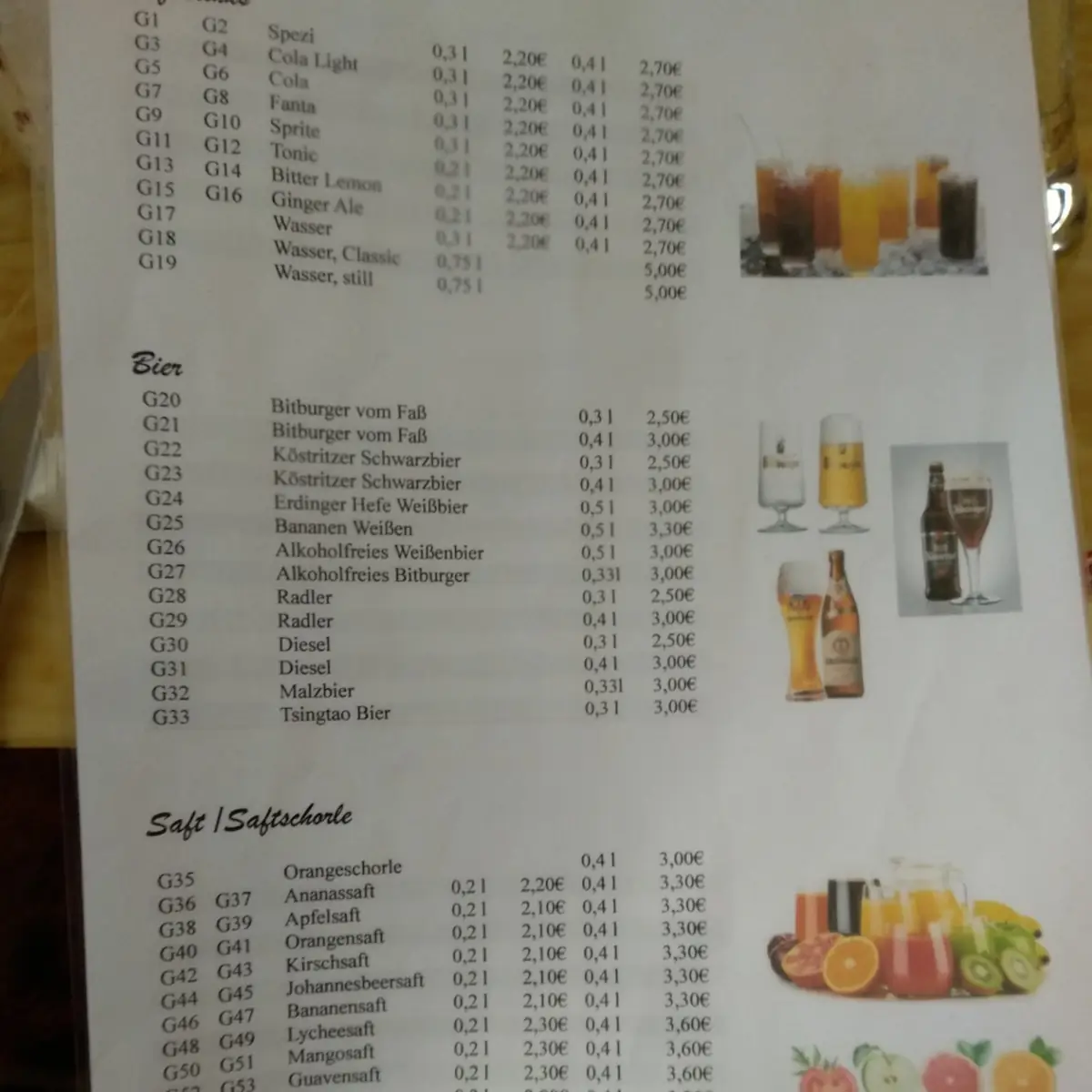 Speisekarte photo 8