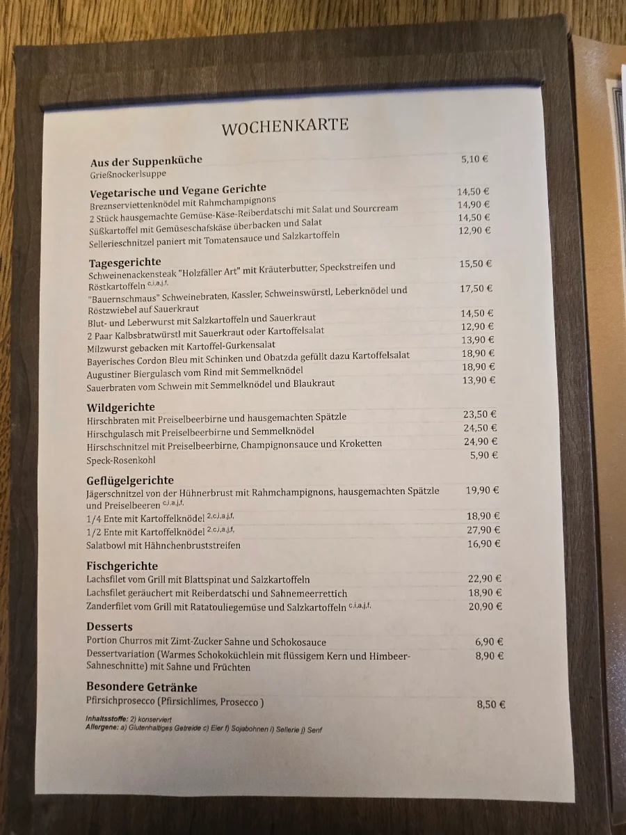 Speisekarte photo 2