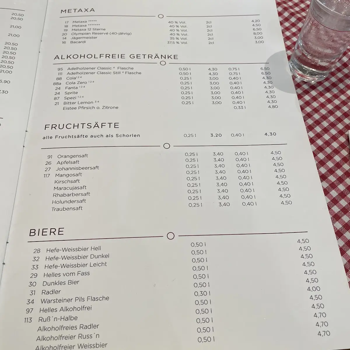Speisekarte photo 1