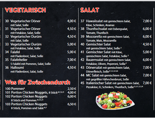 Speisekarte photo 6