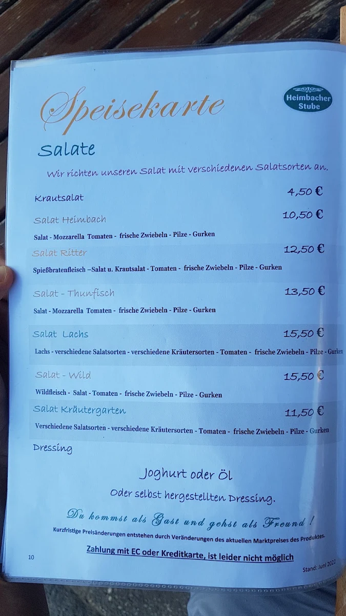 Speisekarte photo 2