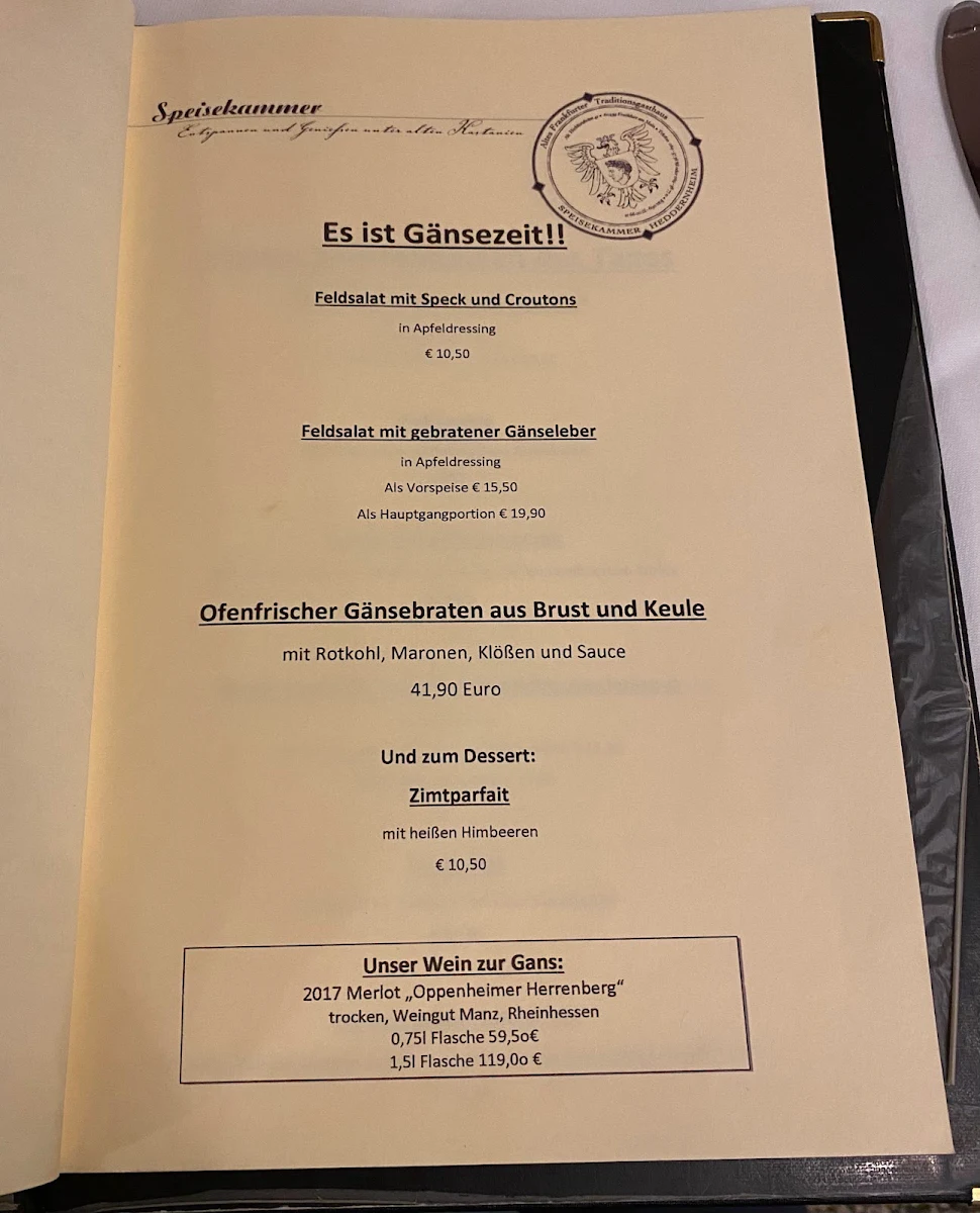 Speisekarte photo 1