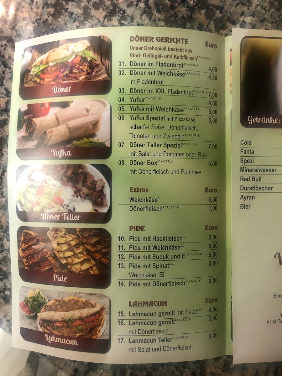 Speisekarte photo 2
