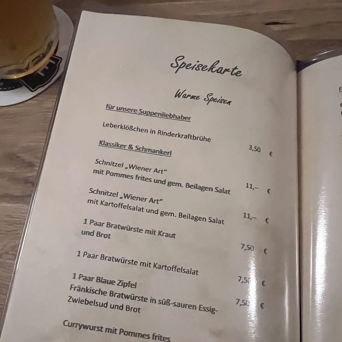 Speisekarte photo 1