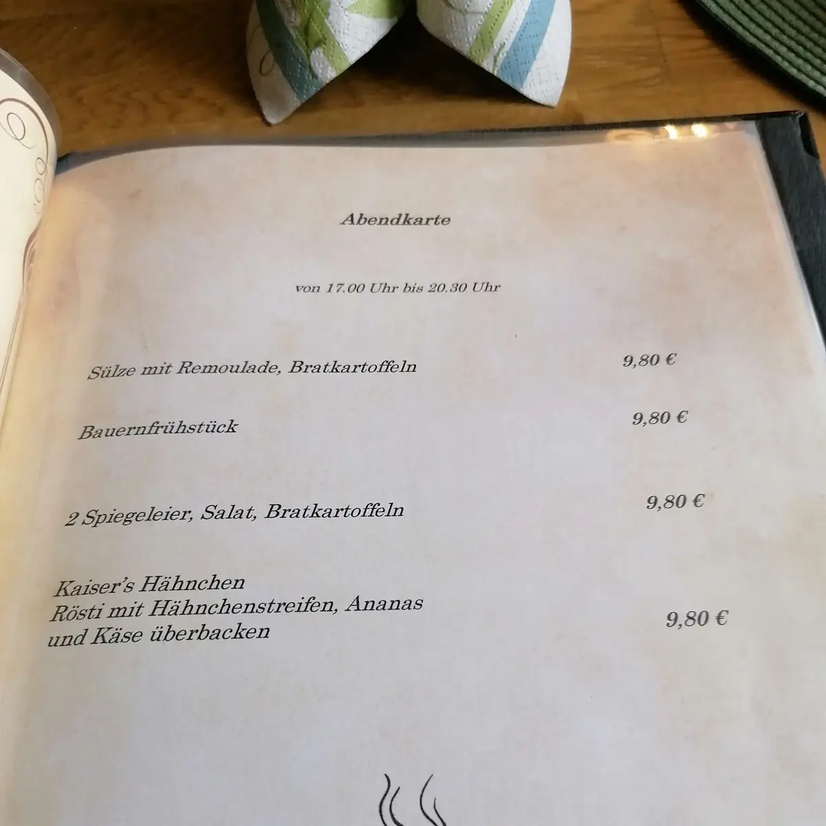 Speisekarte photo 2