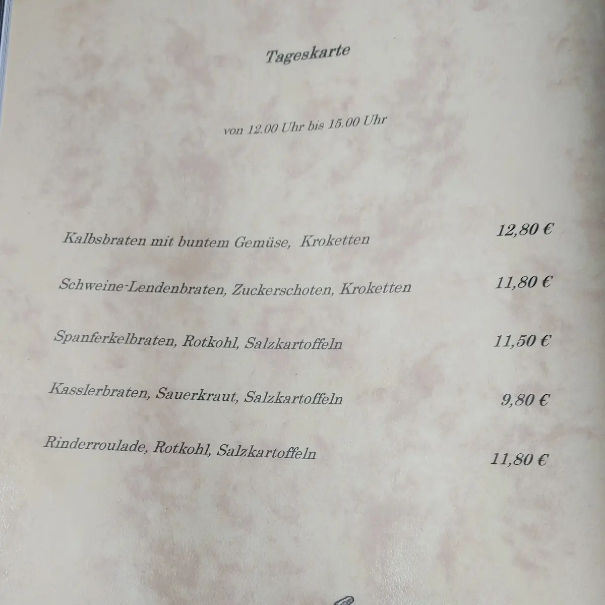 Speisekarte photo 5