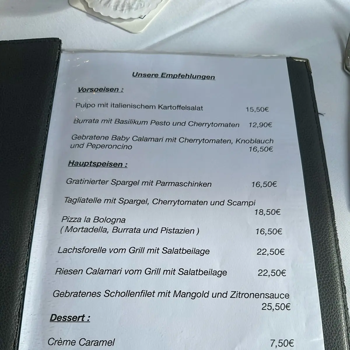Speisekarte photo 1