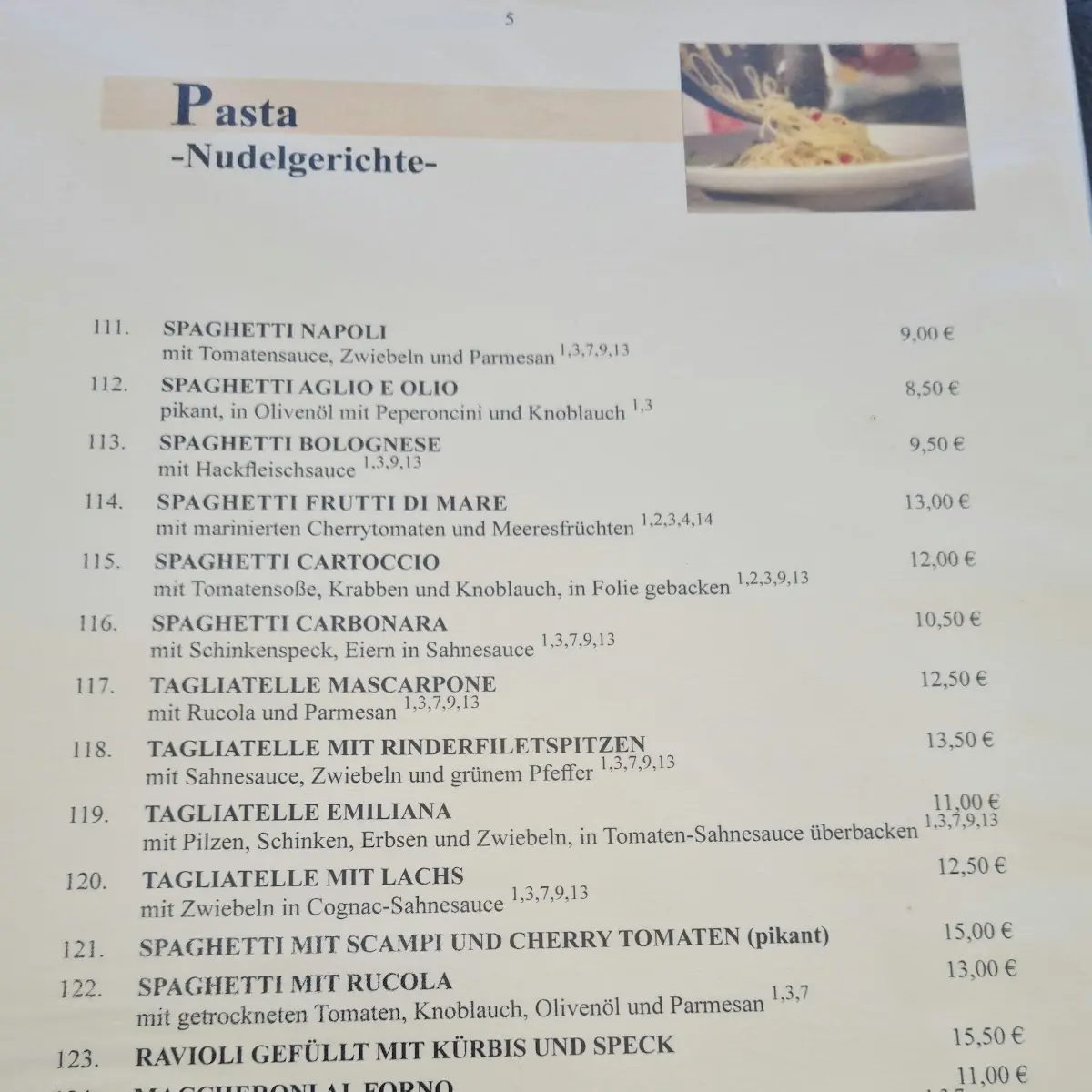 Speisekarte photo 2