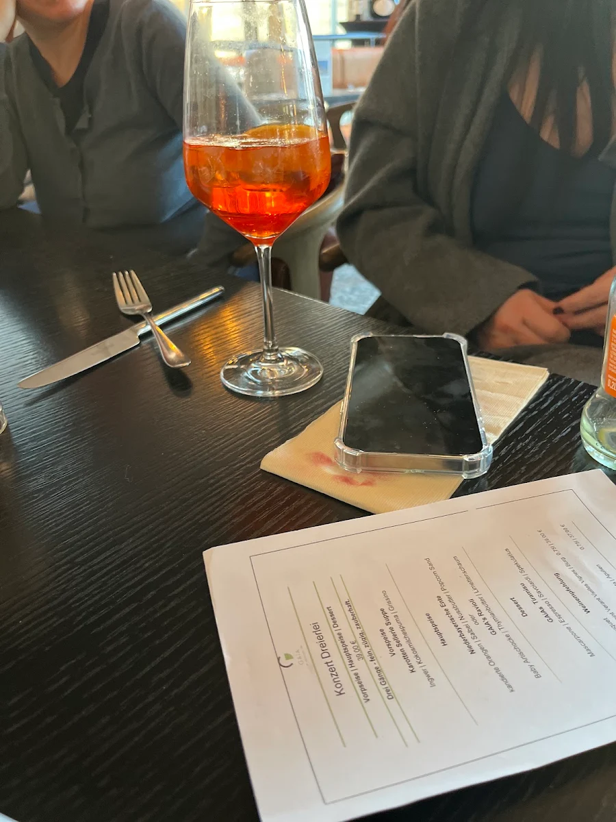 Speisekarte, Gaia Restaurant