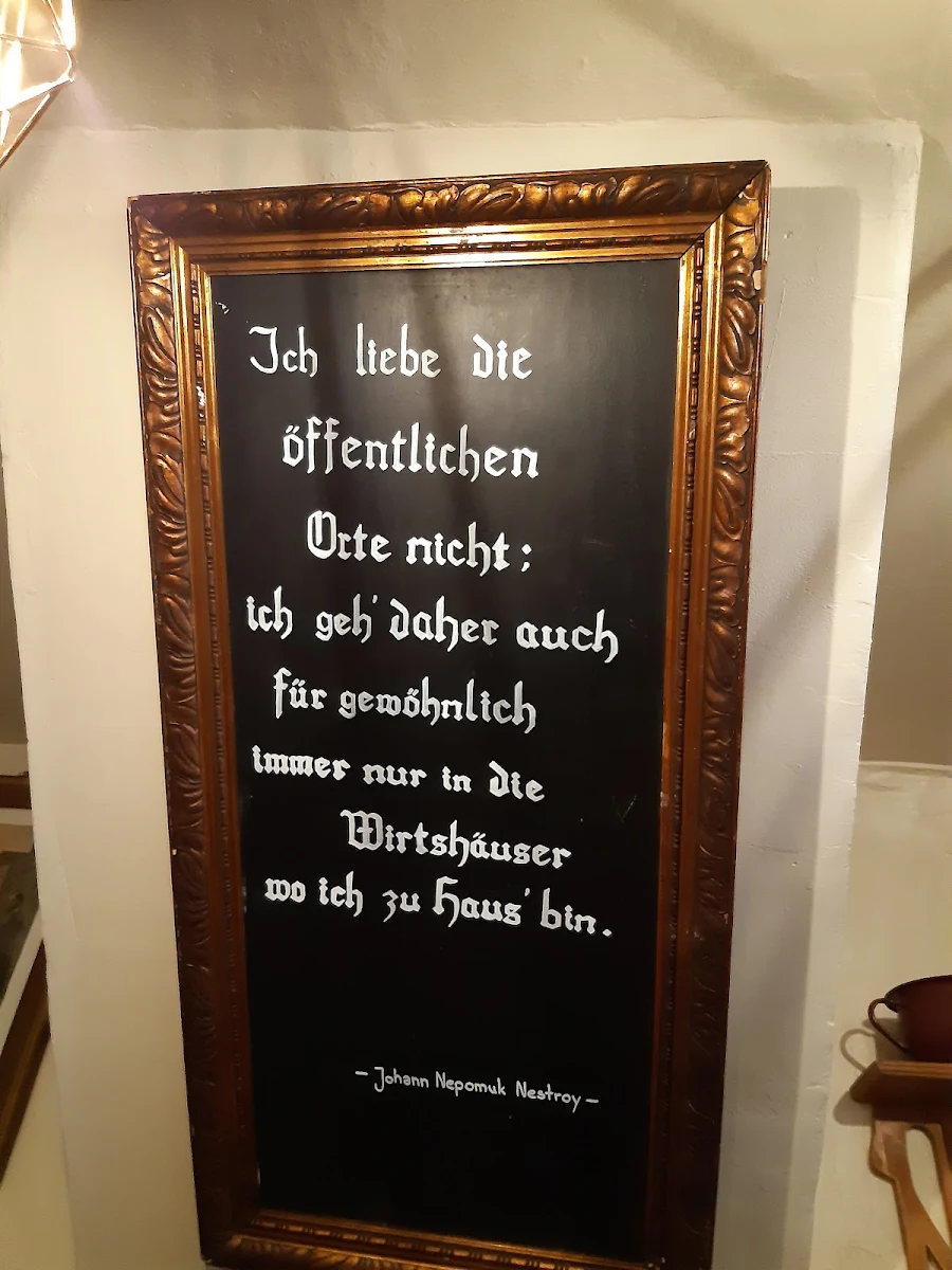 Speisekarte, Gasthaus zum Lambachtal