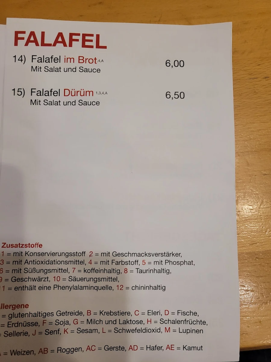 Speisekarte photo 2