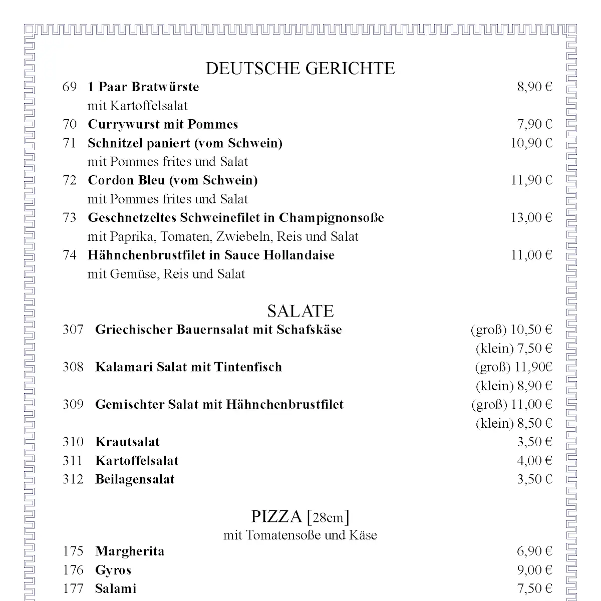 Speisekarte photo 4