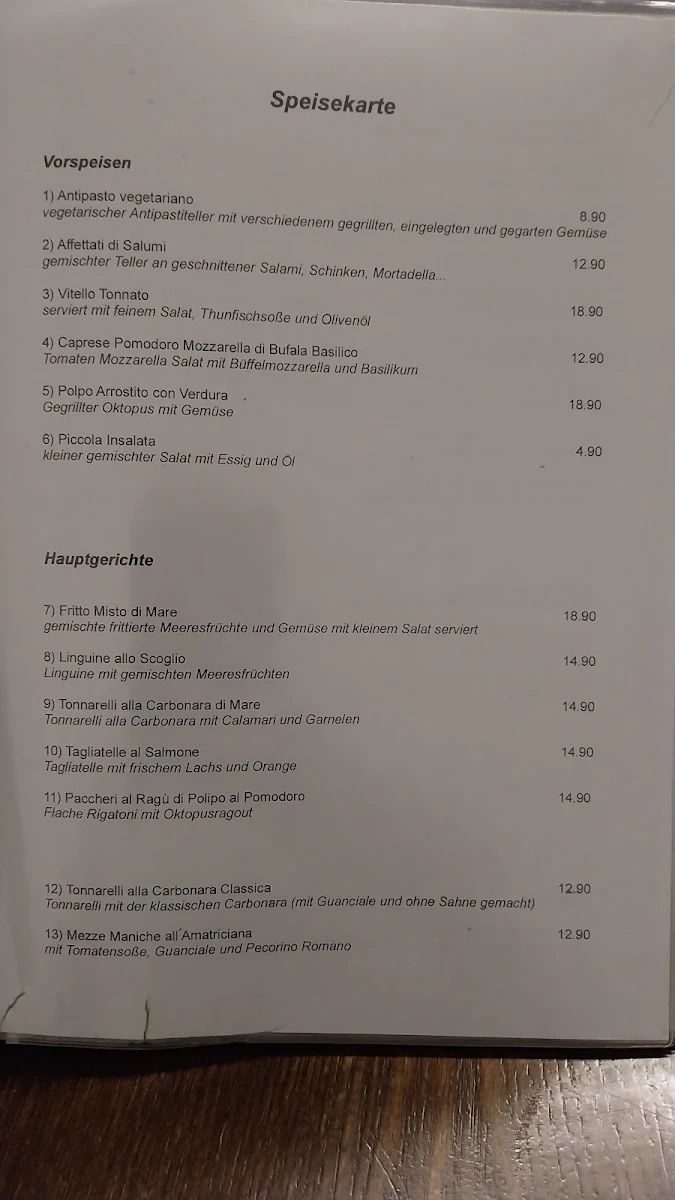 Speisekarte photo 1