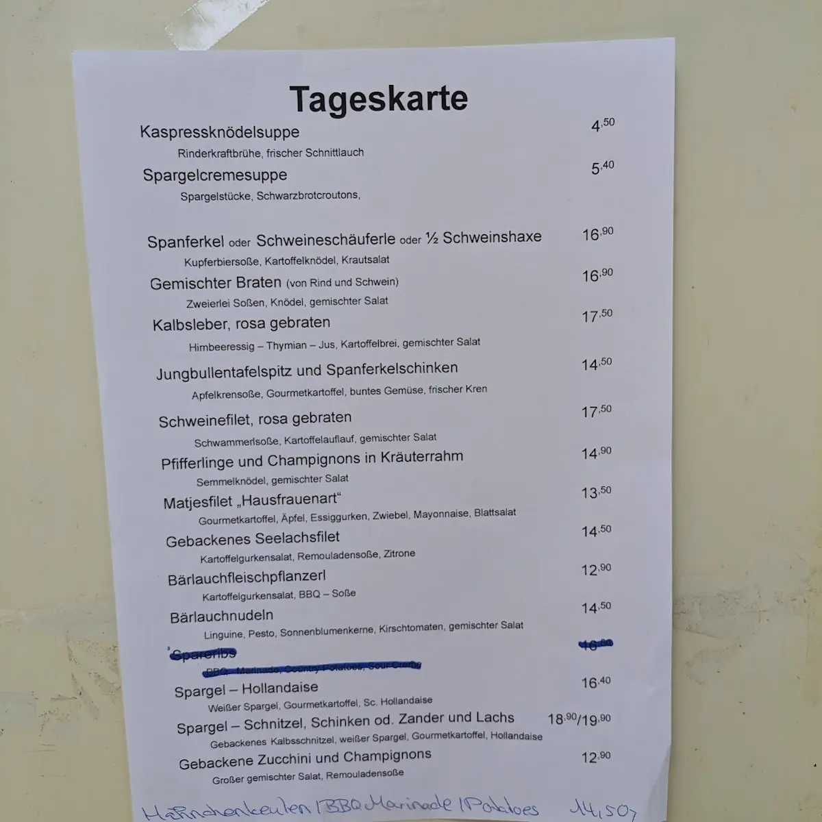 Speisekarte photo 3