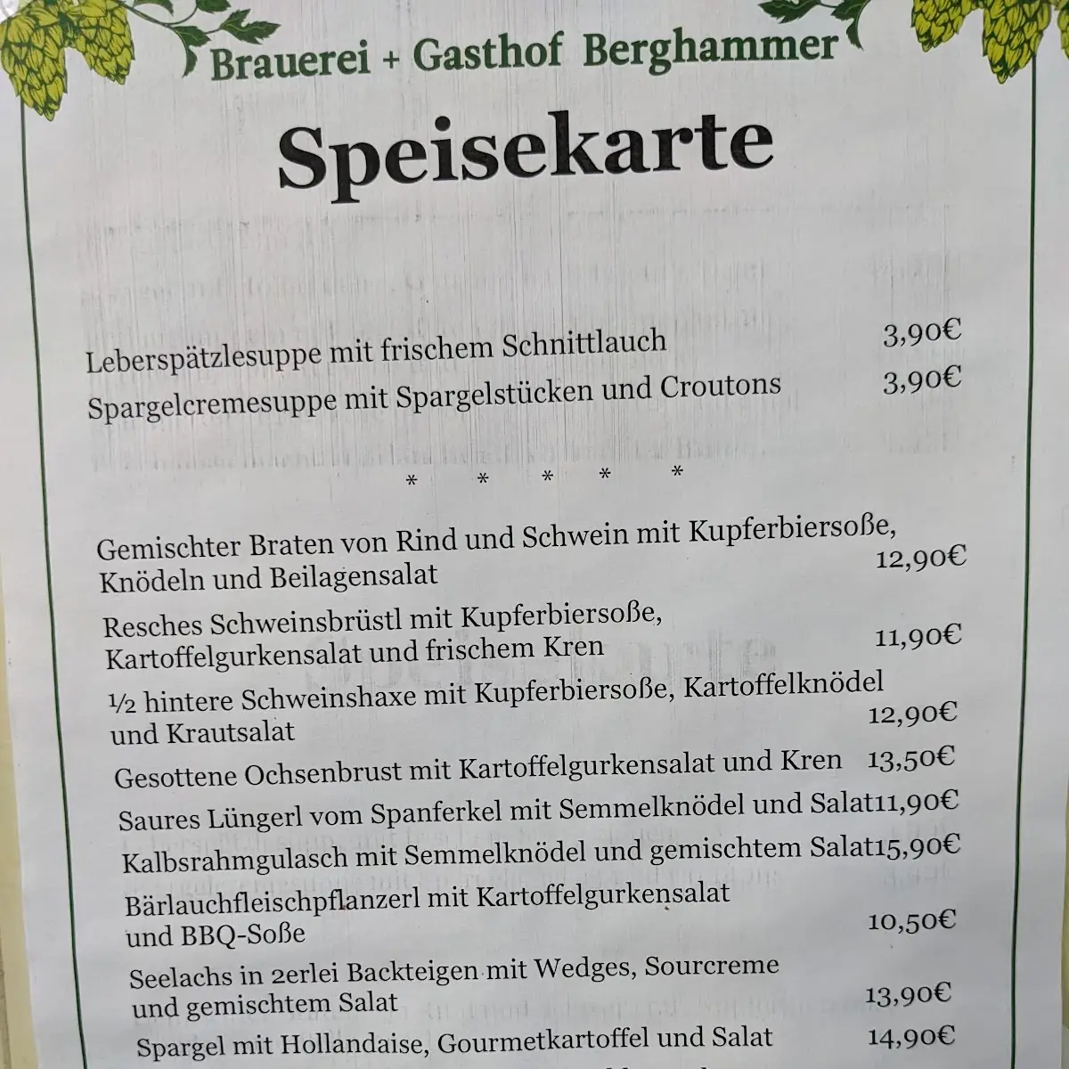 Speisekarte photo 5
