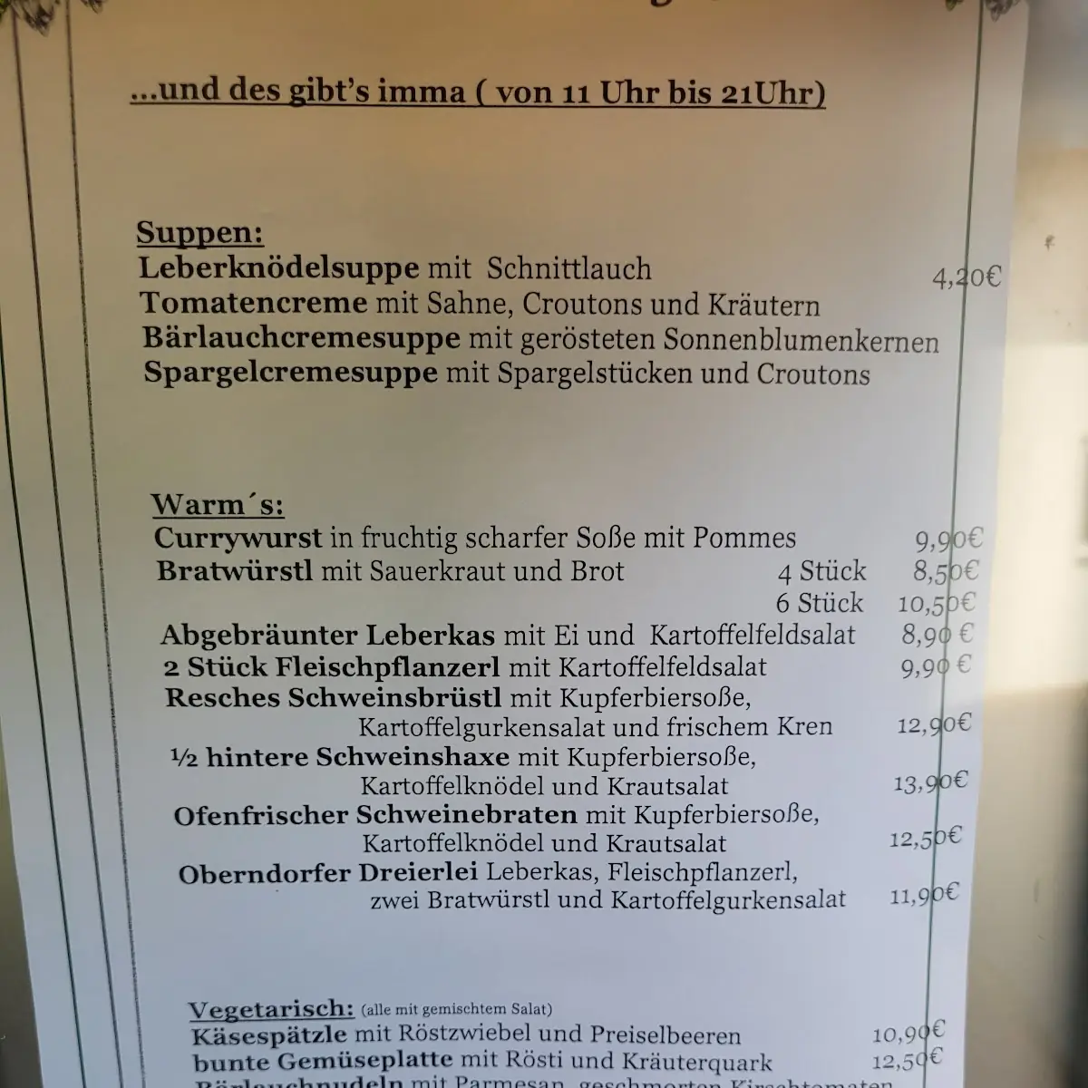 Speisekarte photo 7