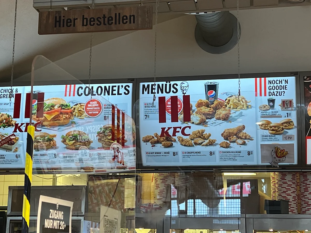 Speisekarte, Kentucky Fried Chicken