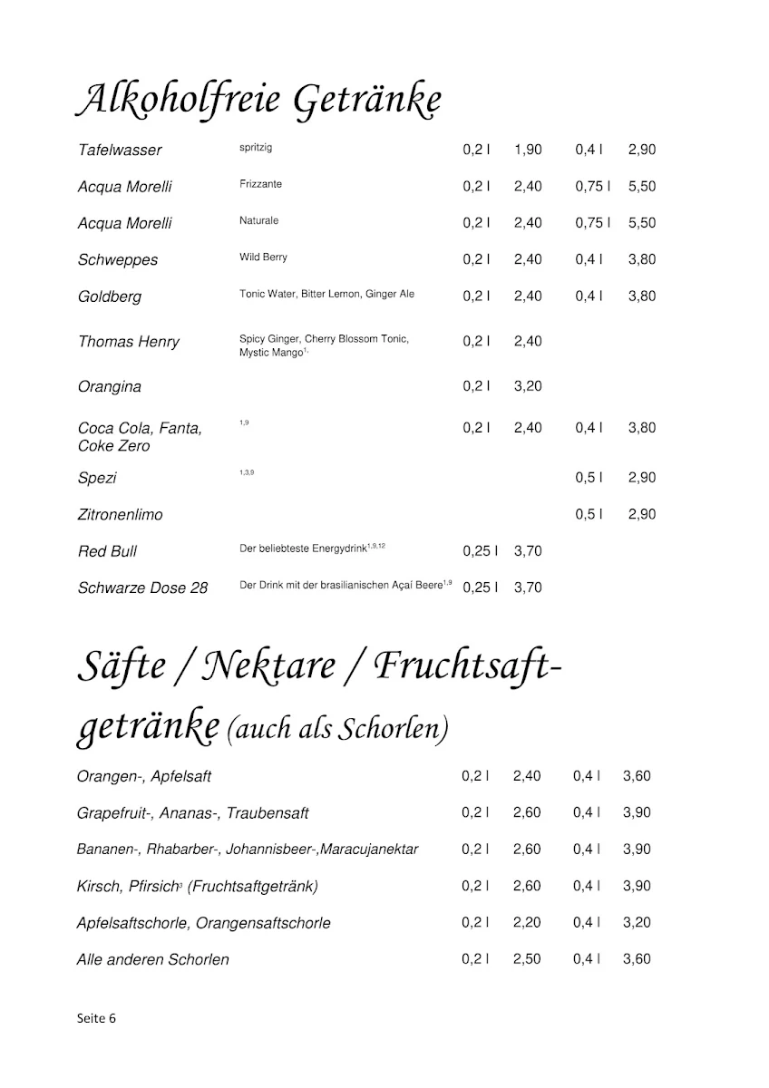 Speisekarte photo 9