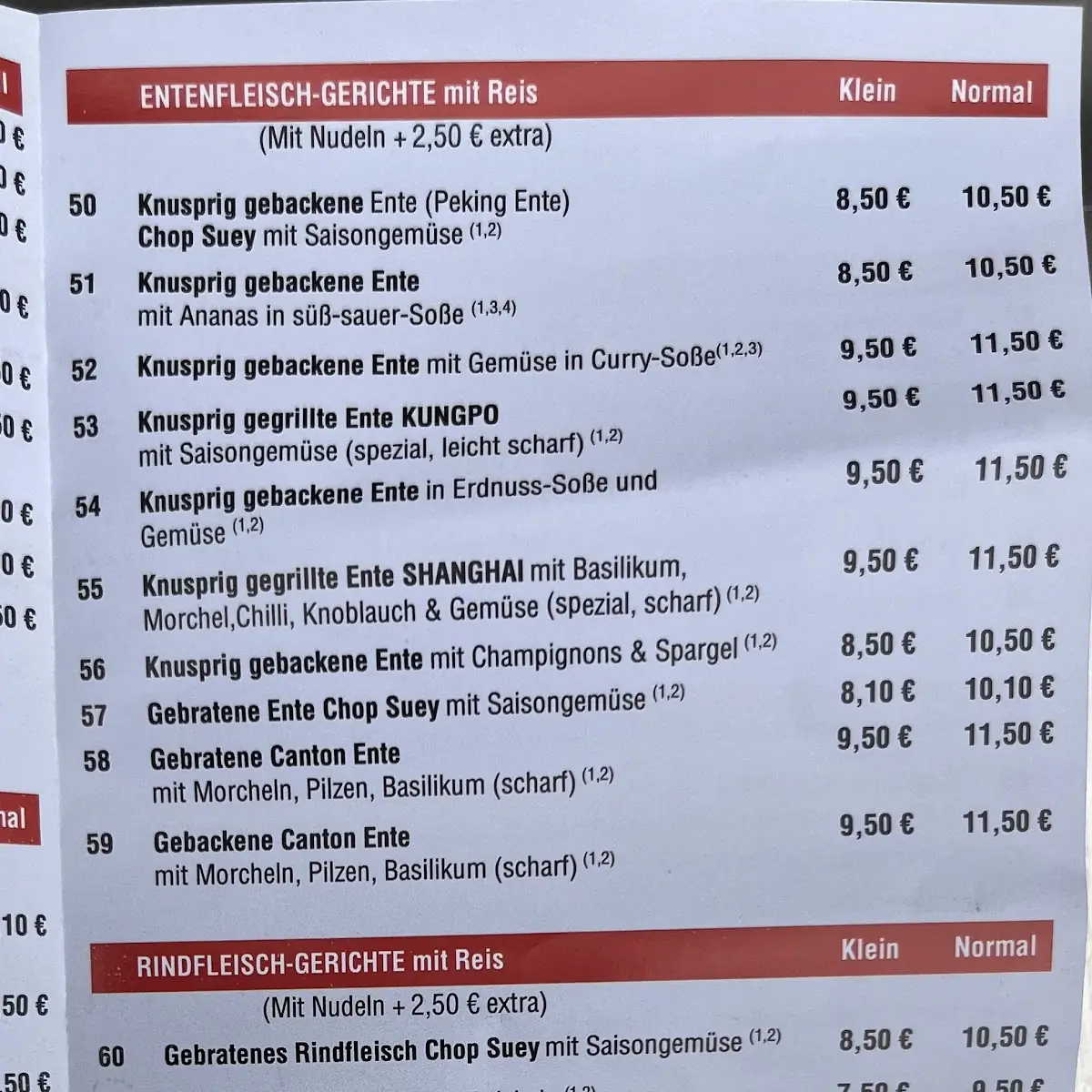 Speisekarte photo 8