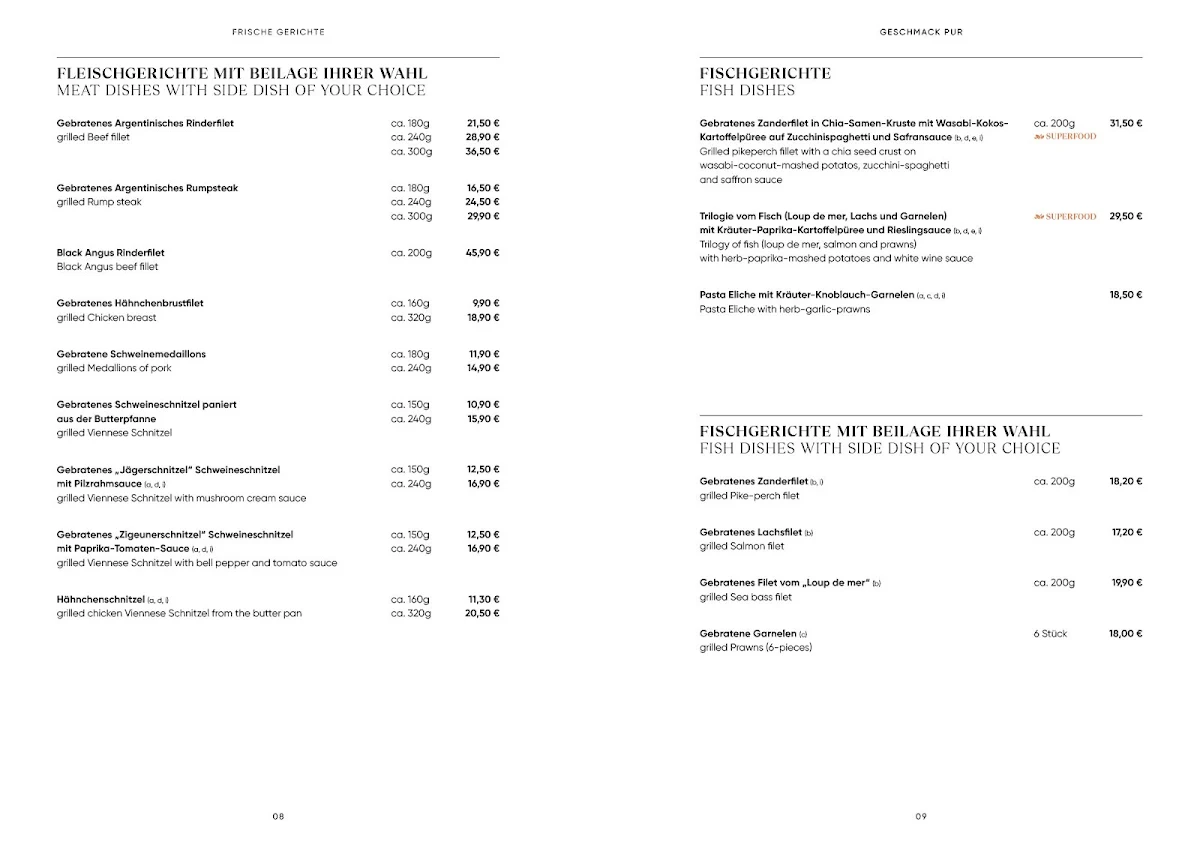 Speisekarte photo 5