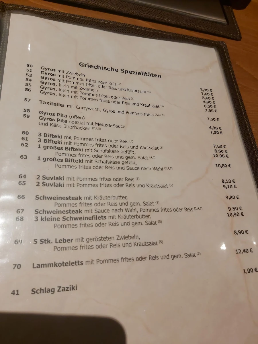 Speisekarte photo 3