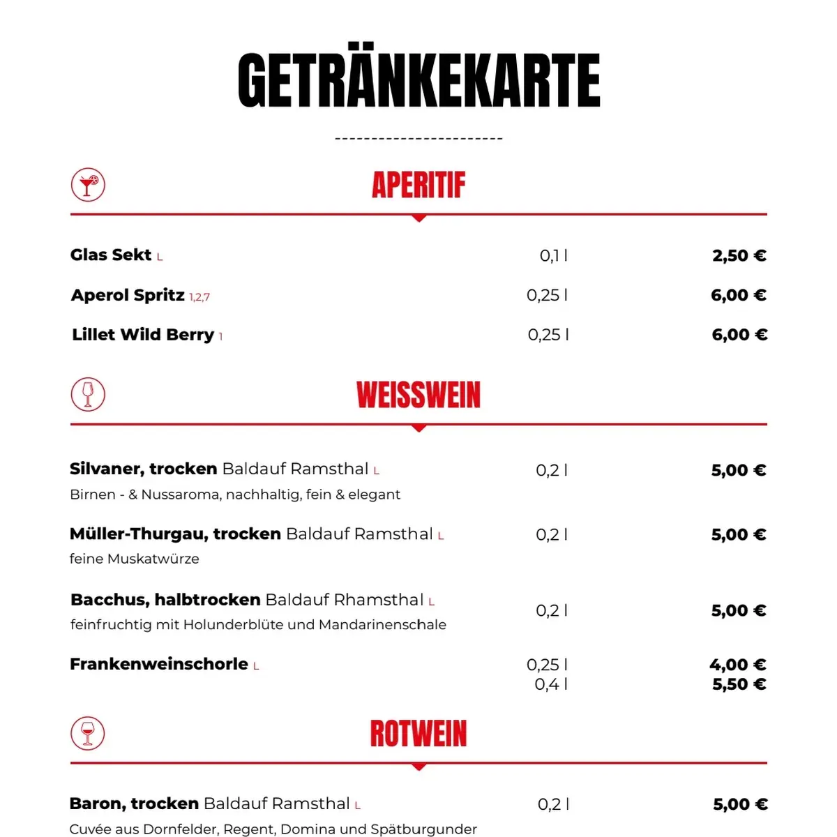 Speisekarte photo 3