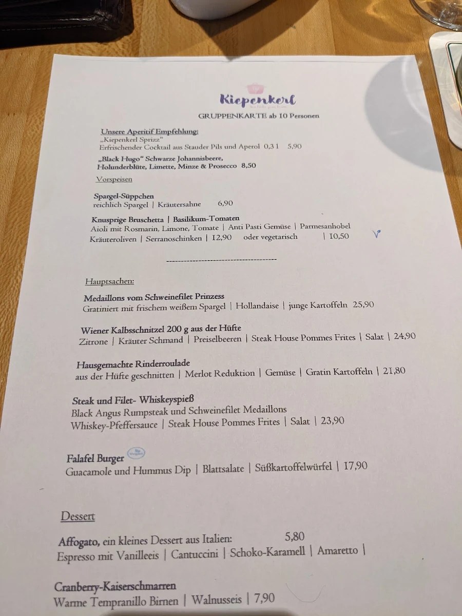 Speisekarte photo 1