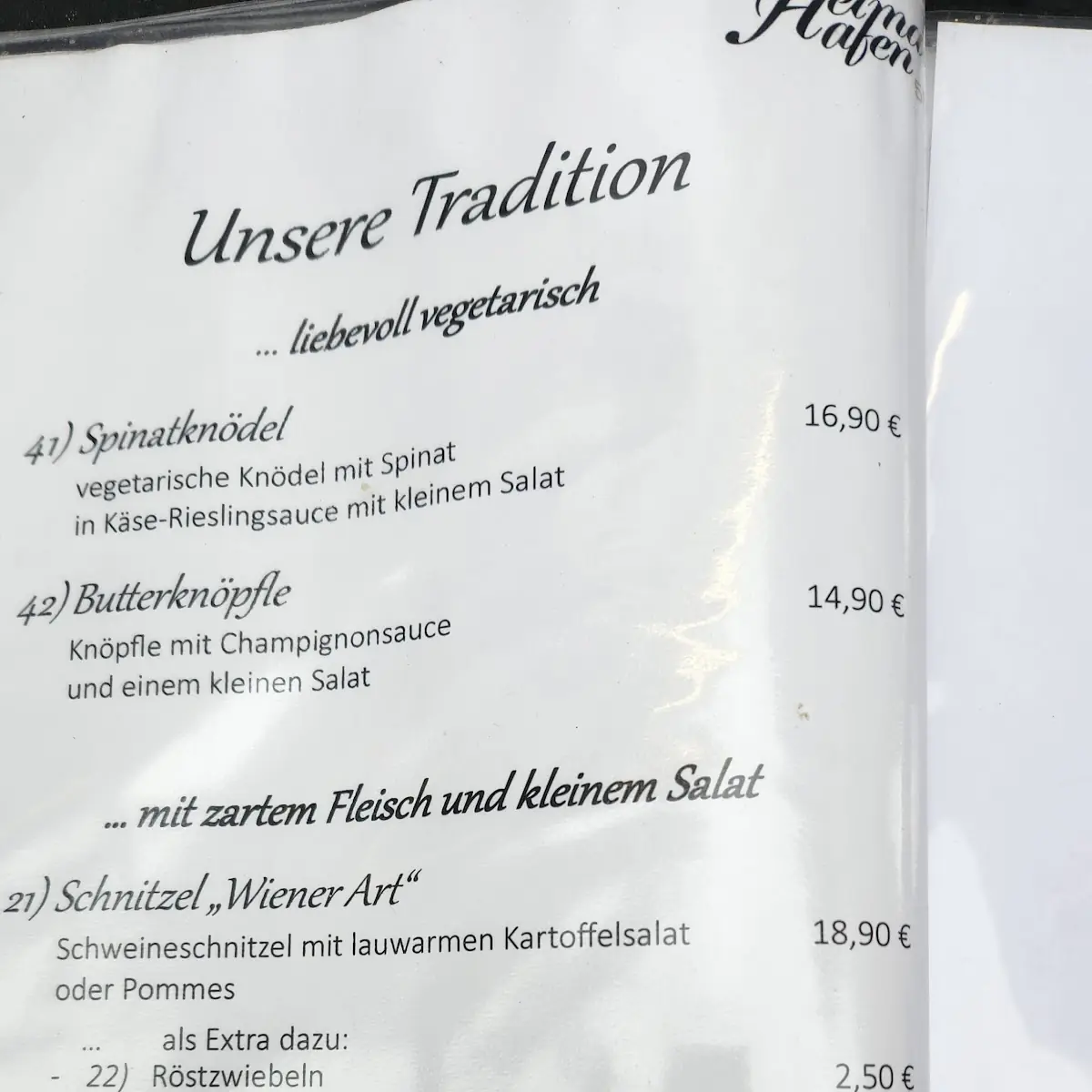 Speisekarte photo 4