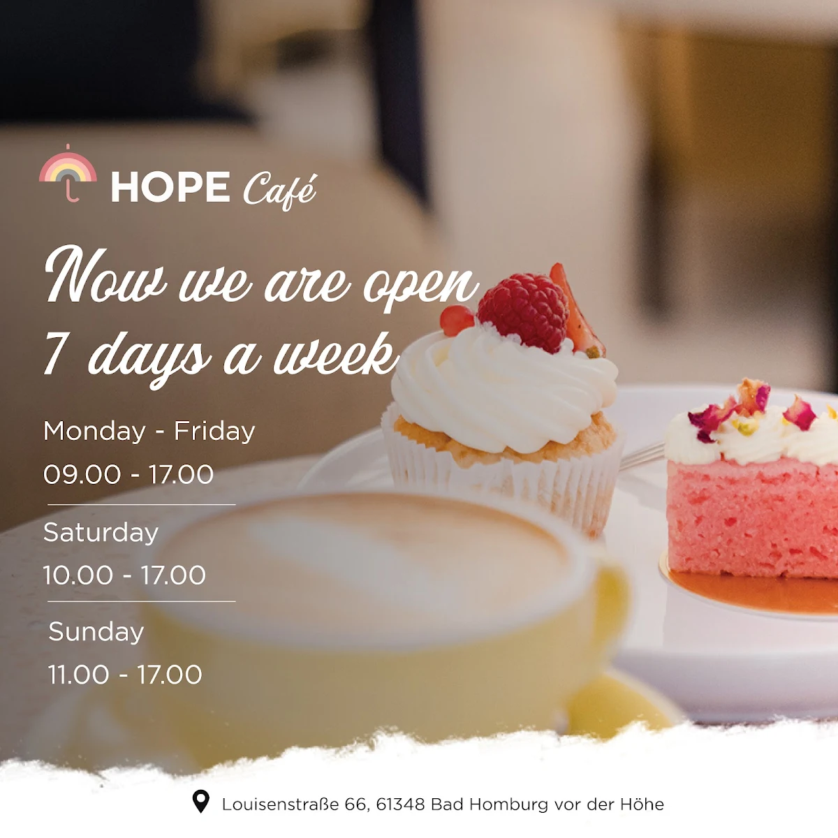 Speisekarte, Hope Café | Konditorei
