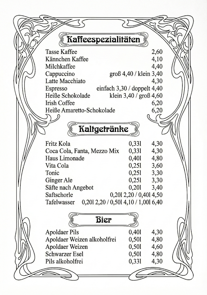 Speisekarte photo 2