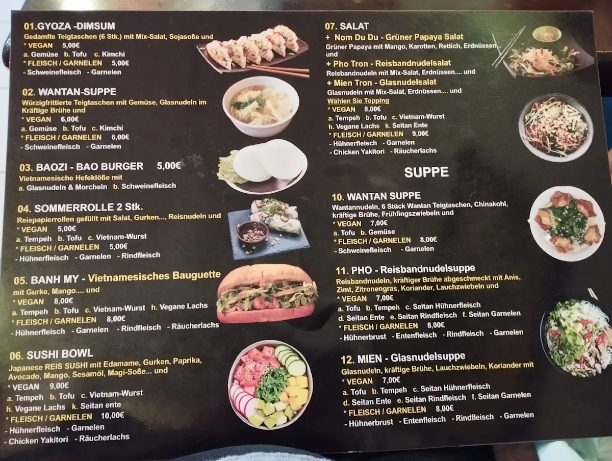 Speisekarte, Phở Bình