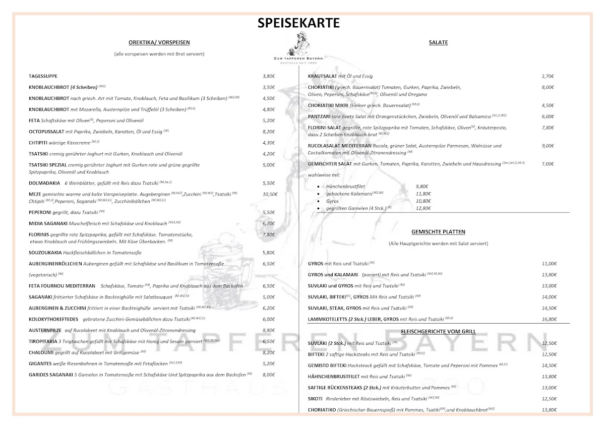Speisekarte photo 2