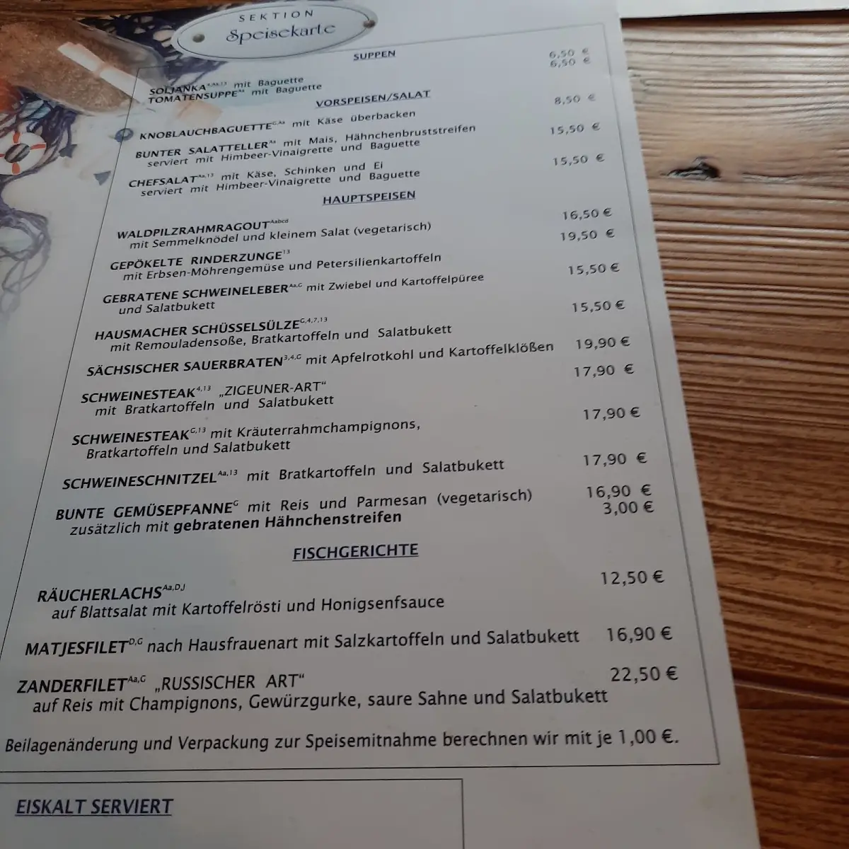 Speisekarte photo 4