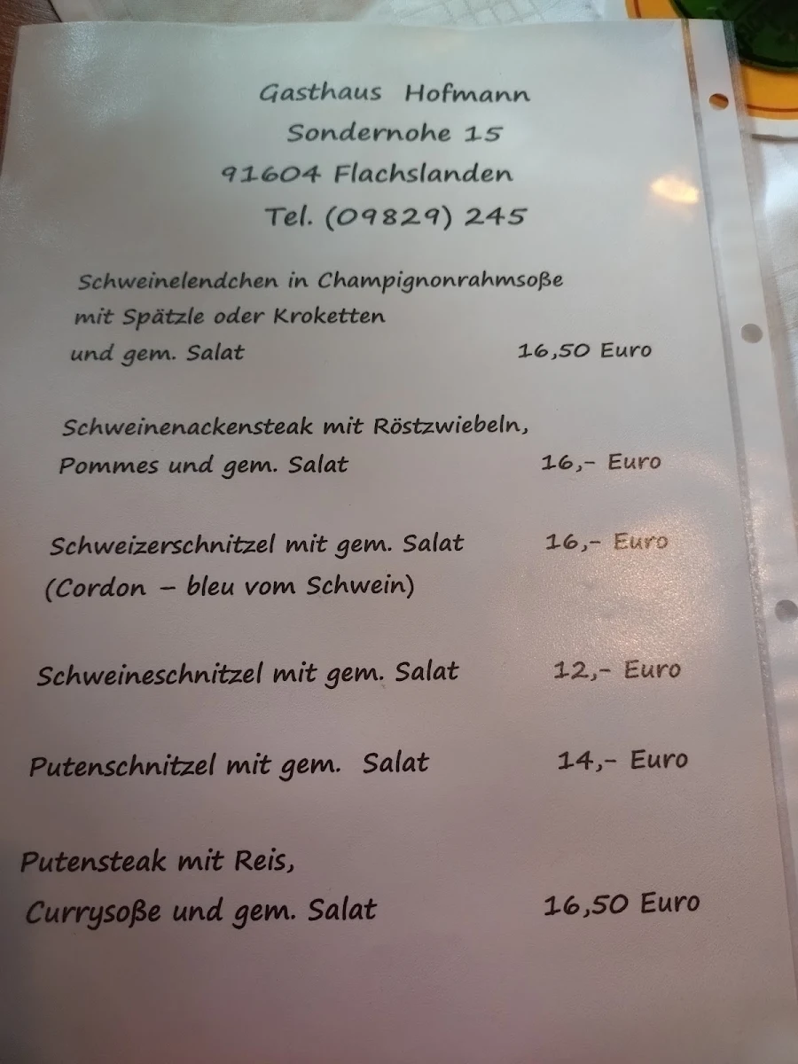 Speisekarte photo 2