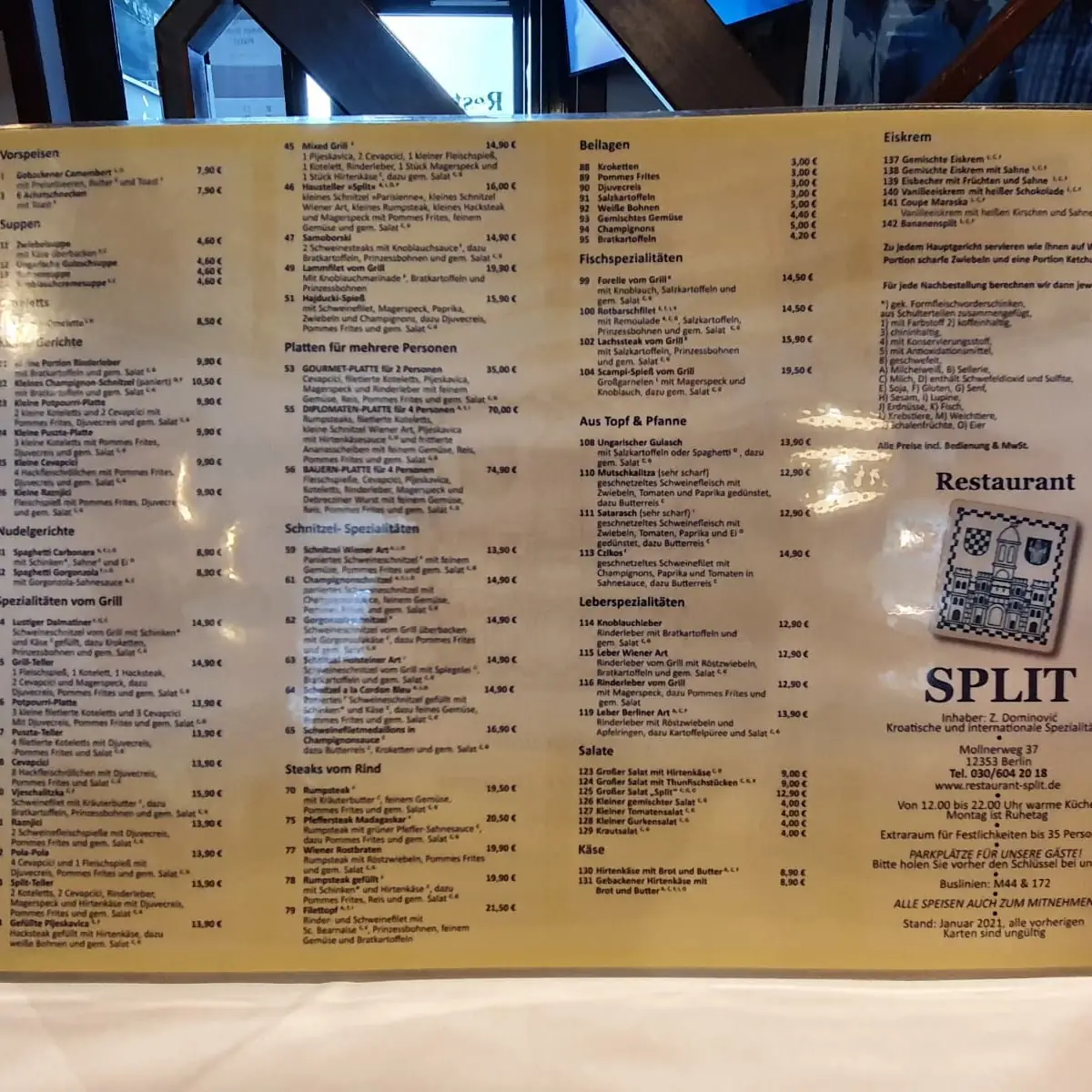 Speisekarte photo 1