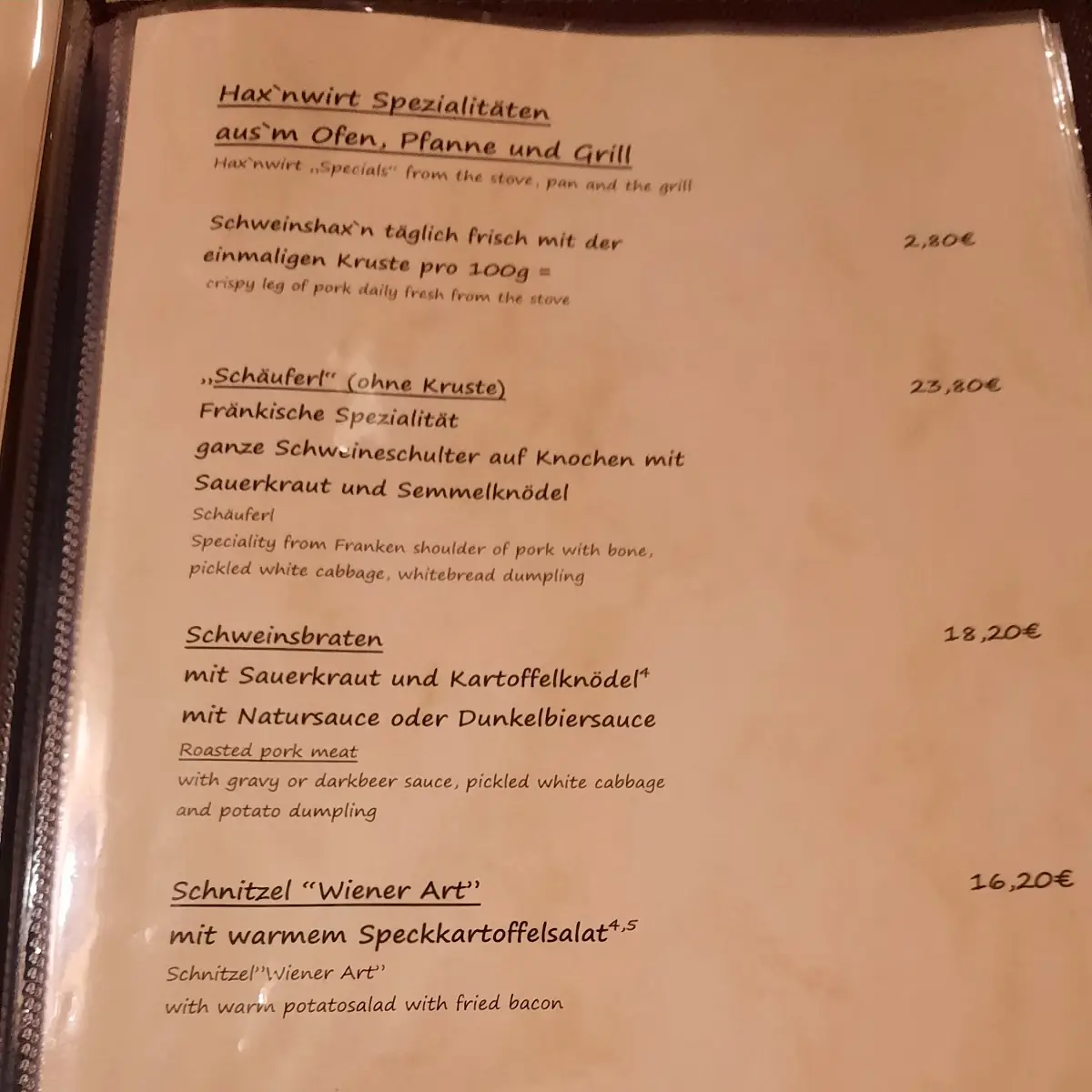 Speisekarte photo 7