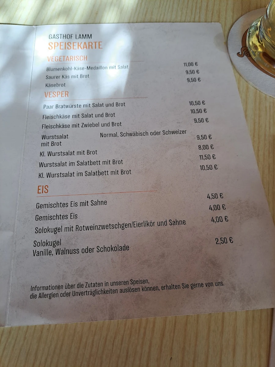 Speisekarte photo 1